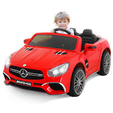 Red Ride Along Battery Powered Mercedes Car