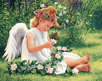Darling Angel Paint By Number Kit - 20" x 16