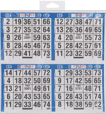 Bingo Game Sheets 125/Pkg-
