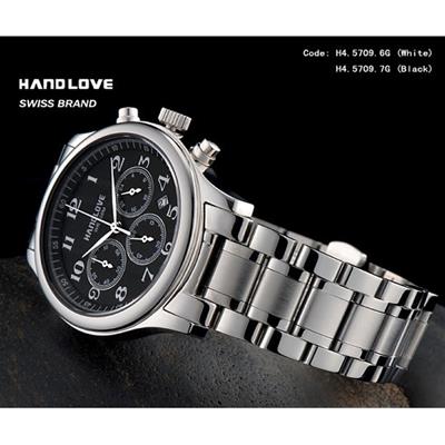 Handlove Black Dial Classic Design Men's Swiss Watch