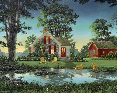 Jigsaw Puzzle Fred Swan 1000 Pieces 24"X30"-Summer