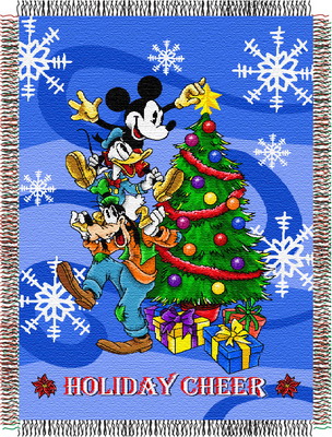 Mickey Mouse-Spread Cheer Entertainment Holiday 48x60 Tapestry Throw