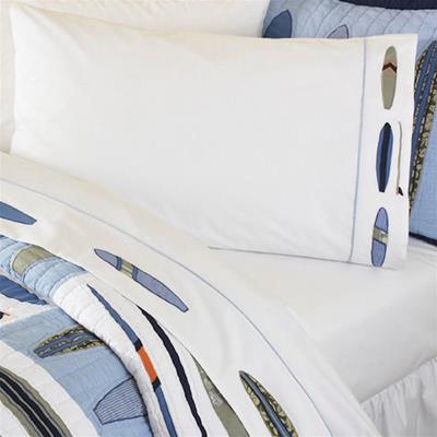 Catch a Wave Twin Embroidered Sheet Set