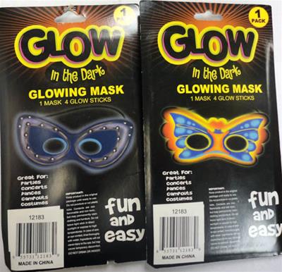 Girl Glow Masks Case Pack 12