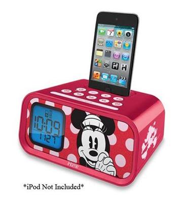 Minnie Mouse Alarm Clock/iPod Dock