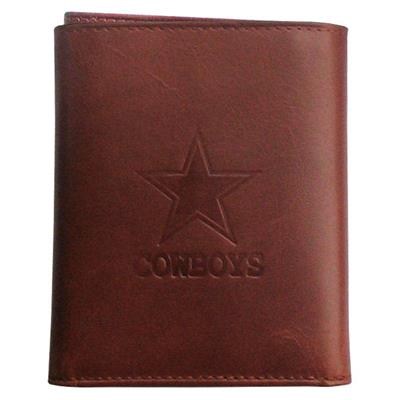 Cowboys Embossed Leather Wallet