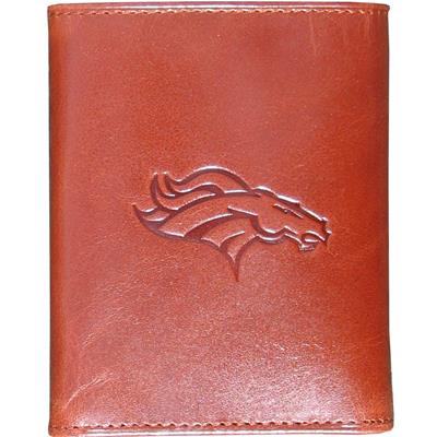 Broncos Embossed Leather Wallet