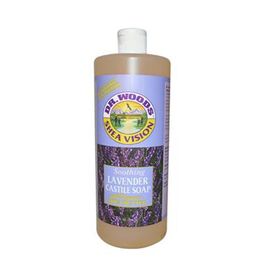 Dr. Woods Shea Vision Soothing Lavender Castile Soap - 32 oz