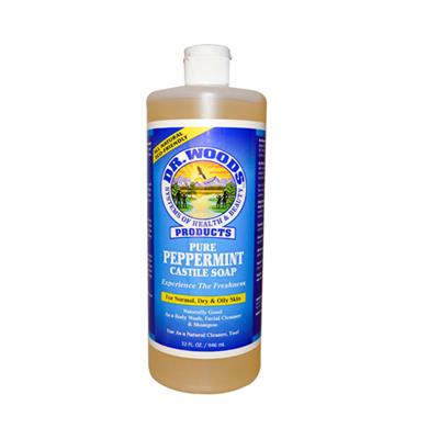 Dr. Woods Pure Castile Soap Peppermint - 32 fl oz