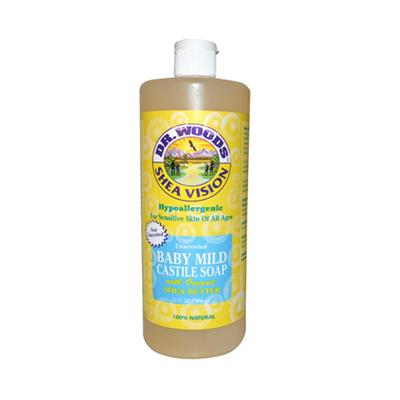 Dr. Woods Shea Vision Pure Castile Soap Baby Mild with Organic Shea Butter - 32 fl oz