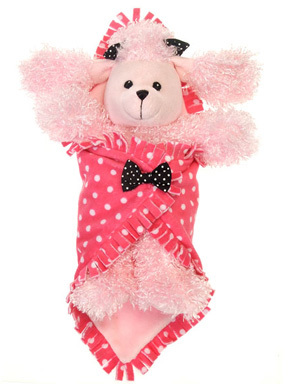 Blanket Babies- 11" Pink Poodle Case Pack 12