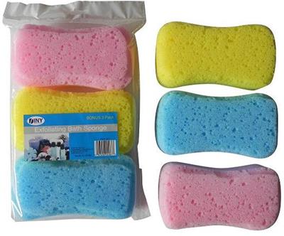 Exfoliating Bath Sponge Bonus 3 Pack Case Pack 36