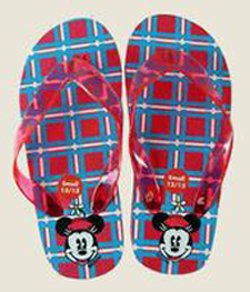 Disney Minnie Mouse Children's Red/Blue Sandals Size 1/2