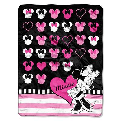 Mickey - Love Minnie Entertainment 46x60 Micro Raschel Throw