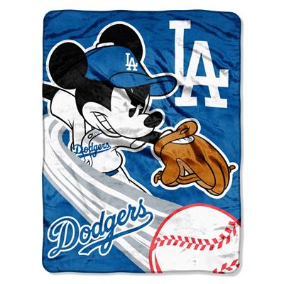 Dodgers -Disney 46x60 Micro Raschel Throw