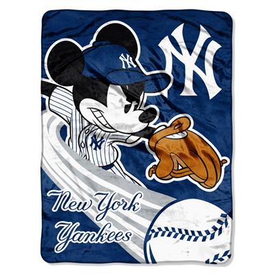 Yankees -Disney 46x60 Micro Raschel Throw