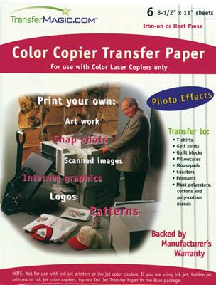 Color Copier Transfer Paper 8.5"X11" 6/Pkg-