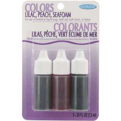 Colors .75oz 3/Pkg-Lilac, Peach and Seafoam