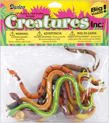 Creatures Inc.-Snakes 8/Pkg