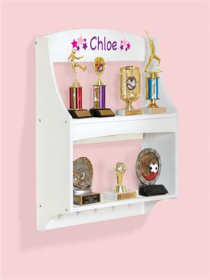 Expressions Trophy Rack: White