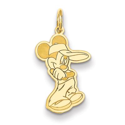 Disney Mickey Pendant in Sterling Silver - Gorgeous - Mirror Finish