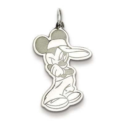 Disney Mickey Pendant in Sterling Silver - Graceful - Unisex Adult