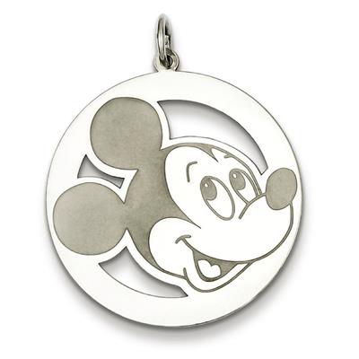 Disney Mickey Pendant in Sterling Silver - Seductive - Mirror Finish