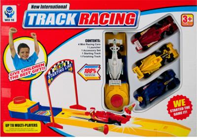 Drag Racing Launching Track and Cars Case Pack 4