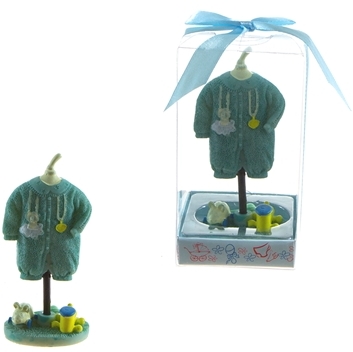Hanging Baby Clothes Poly Resin - Blue Case Pack 48