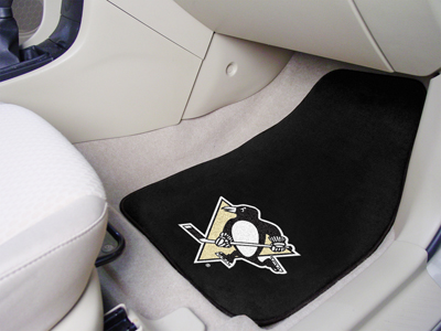 National Hockey League Pittsburgh Penguins 2-pc Printed Carpet Car Mats 18""x27""