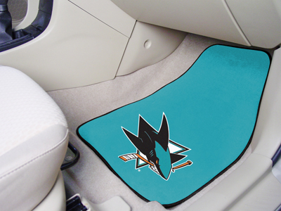 National Hockey League San Jose Sharks 2-pc Printed Carpet Car Mats 18""x27""