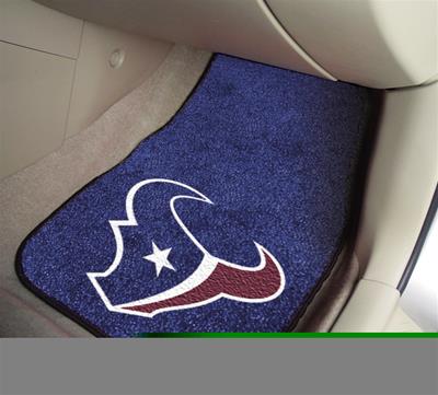 National Football League Houston Texans 2-piece Carpeted Car Mats 18""x27""