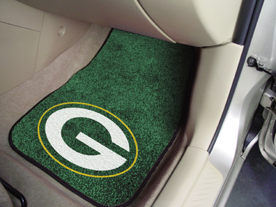 National Football League Green Bay Packers 2-piece Carpeted Car Mats 18""x27""
