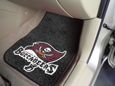 National Football League Tampa Bay Buccaneers 2-piece Carpeted Car Mats 18""x27""