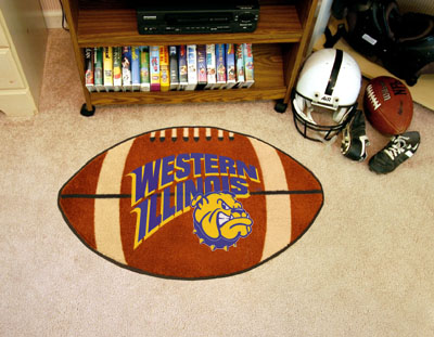 Western Illinois Football Rug 22""x35""
