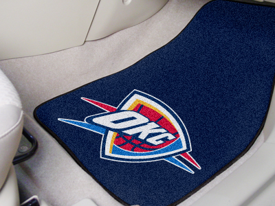NBA - Oklahoma City Thunder 2-piece Carpeted Car Mats 18""x27""