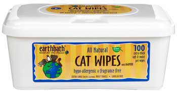 Earth Bath Cat Hypo - allergenic Grooming Wipes 100ct