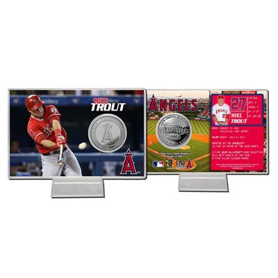 Mike Trout Silver Coin Card