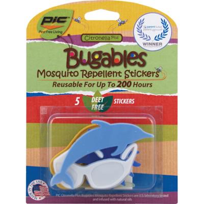 PIC BUG Bugables Mosquito Repellent Stickers