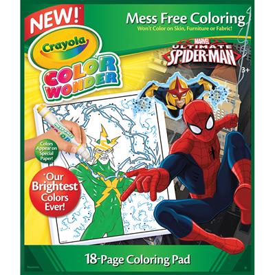 Crayola Color Wonder Coloring Pad-Spiderman