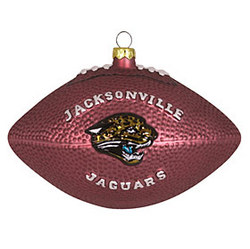 Jacksonville Jaguars 5" Glass Team Football Ornament