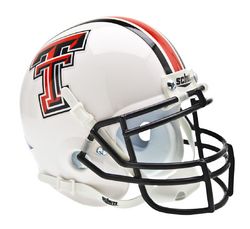 Texas Tech Red Raiders Schutt Mini Helmet - White Alternate Helmet
