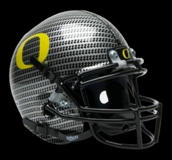 Oregon Ducks Schutt Mini Helmet - Carbon Fiber Alternate Helmet #4
