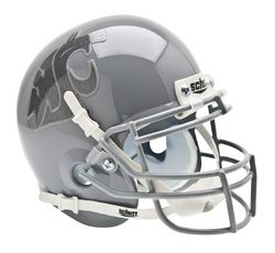 Washington State Cougars Schutt Mini Helmet - Gray Alternate Helmet #1