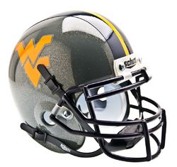 West Virginia Mountaineers Schutt Mini Helmet - Alternate Helmet #1