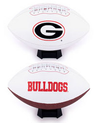 Georgia Bulldogs Full Size Embroidered Signature Football
