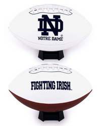 Notre Dame Fighting Irish Full Size Embroidered Signature Football