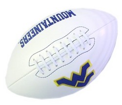 West Virginia Mountaineers Full Size Embroidered Signature Football