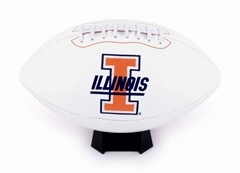 Illinois Fighing Illini Full Size Embroidered Signature Football