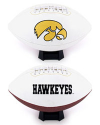 Iowa Hawkeyes Full Size Embroidered Signature Football